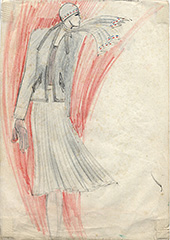 Fashion design drawings by Shane Collens